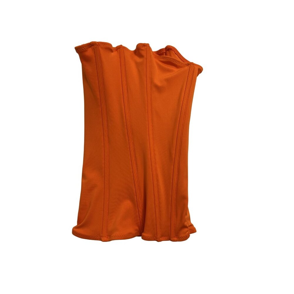 Orange Women's Strapless Swim Top